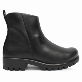 White Gogo Ankle Boots Ecco Modtray 490063 Leather Women's Ankle Black Boots