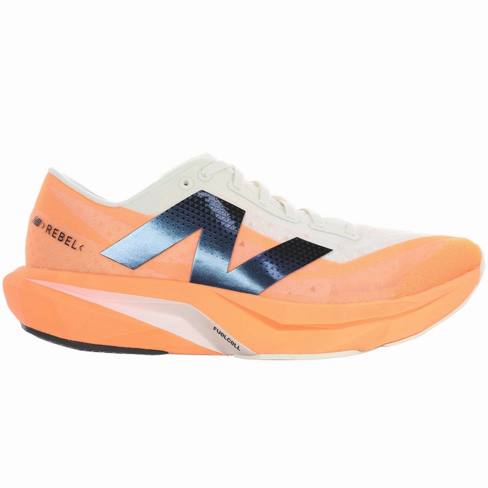 Men's New Balance FuelCell Rebel v4, Hot Mango/Angora/Black, 12 D Medium New Balance 621