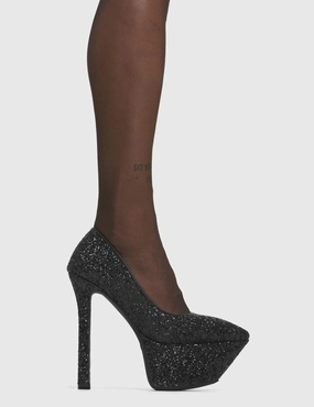 High Heel Shoe Icon Diamond In The Rough Platform Heels