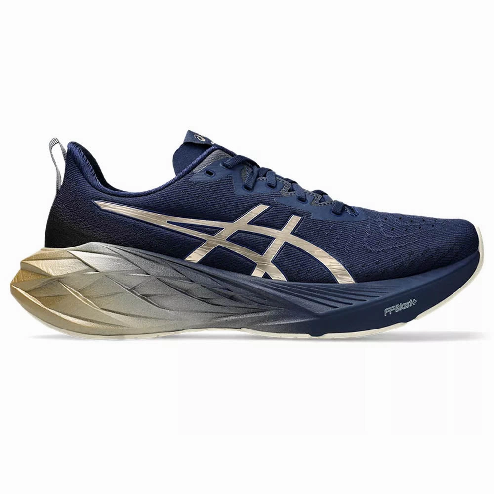 Men's Asics Novablast 4 Platinum, Blue Expanse/Champagne, 15 D Medium Asics Gt 2000 2 Running Shoe