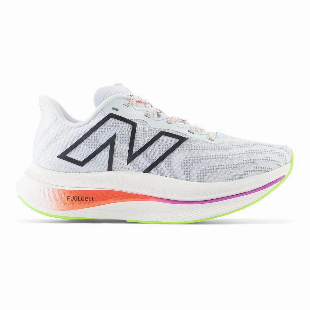 New Balance 9060 Crema Men's New Balance FuelCell SuperComp Trainer v2, Ice Blue/Neon Dragonfly, 11 D Medium