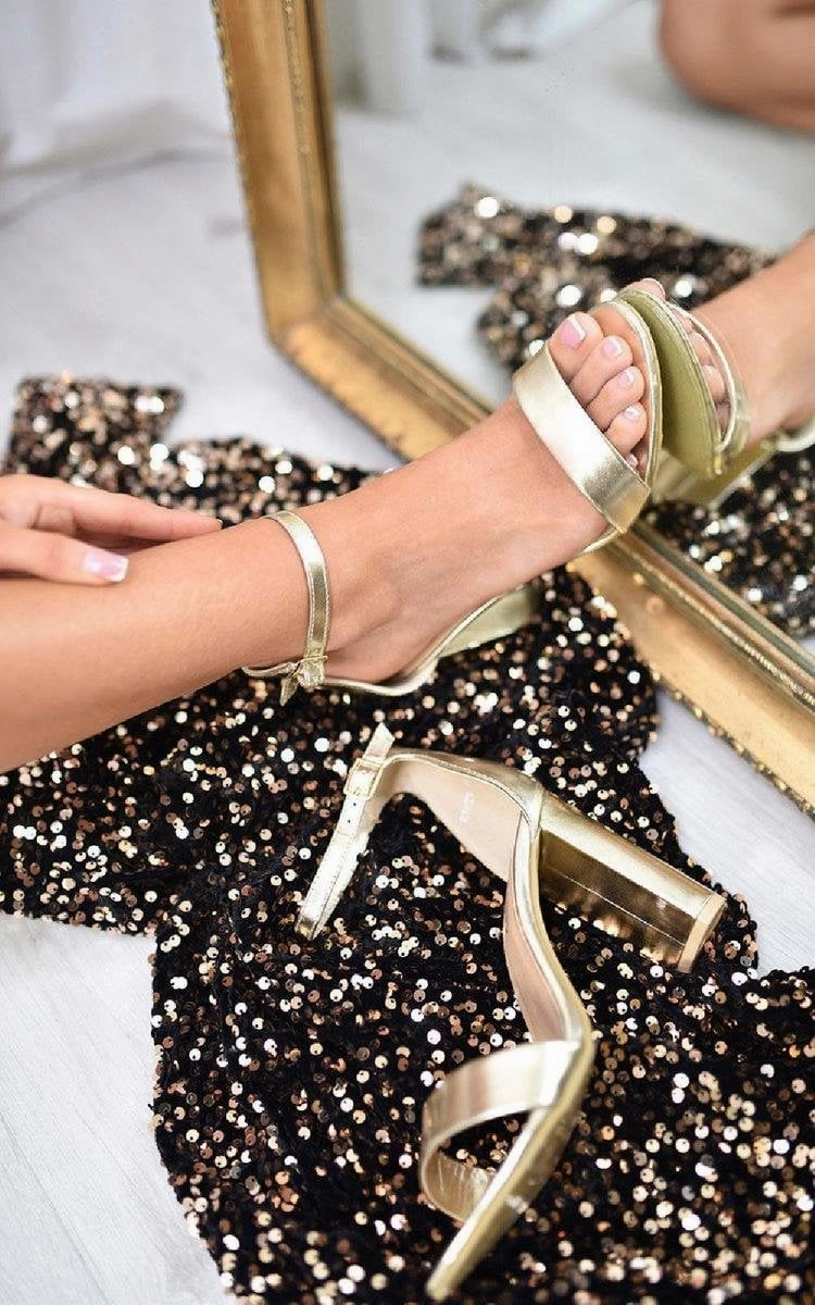 Party Block High Heels High Sparkly