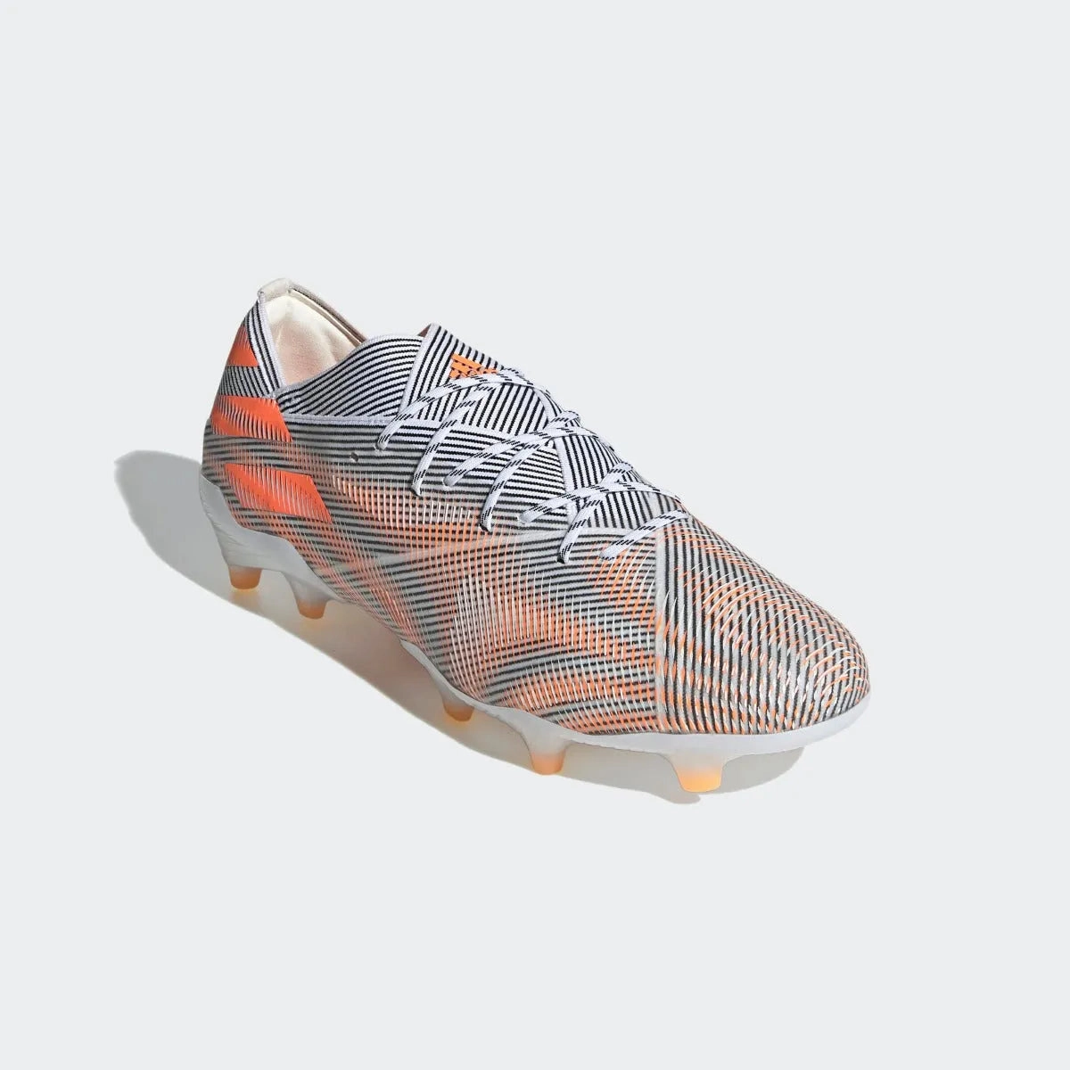 Adidas Nemeziz .1 FG - White-Black-Orange Turf Soccer Cleats Vs Grass Cleats