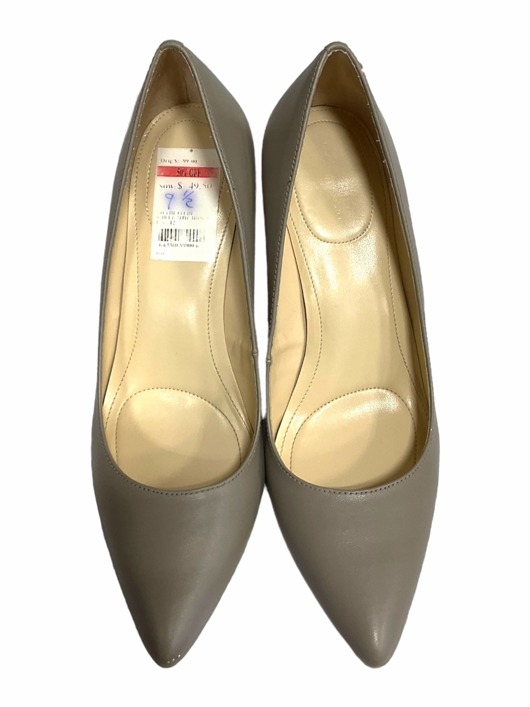 Taupe Shoes Heels Stiletto Calvin Klein, Size 9.5 Bordello High Heels
