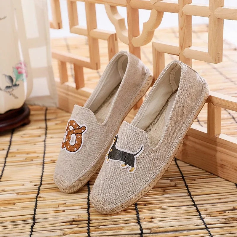 Embroidered Dachshund Shoes Burberry Loafers