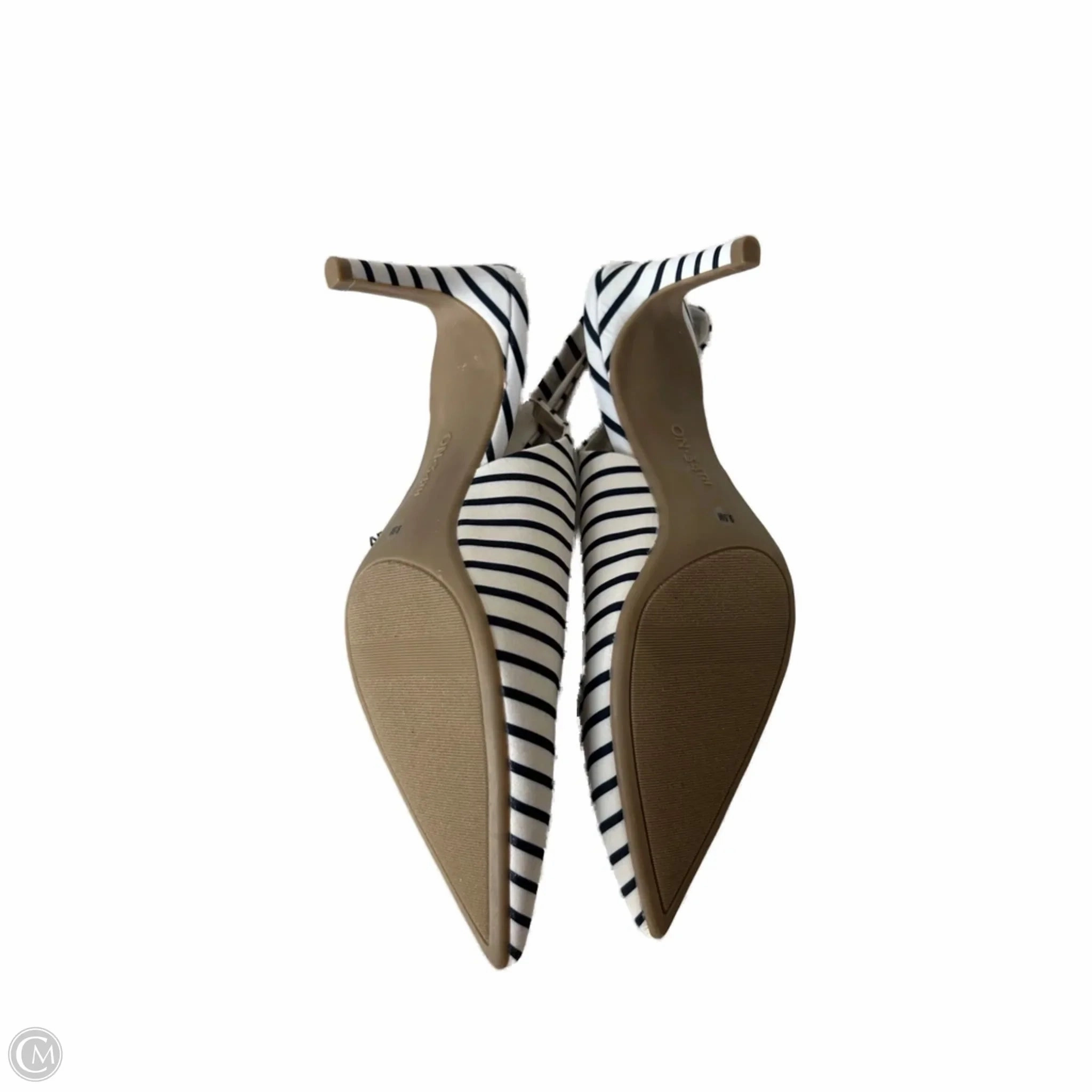 High Heels Squatting Shoes Heels Kitten By Clothes Mentor In Blue & White, Size: 9.5