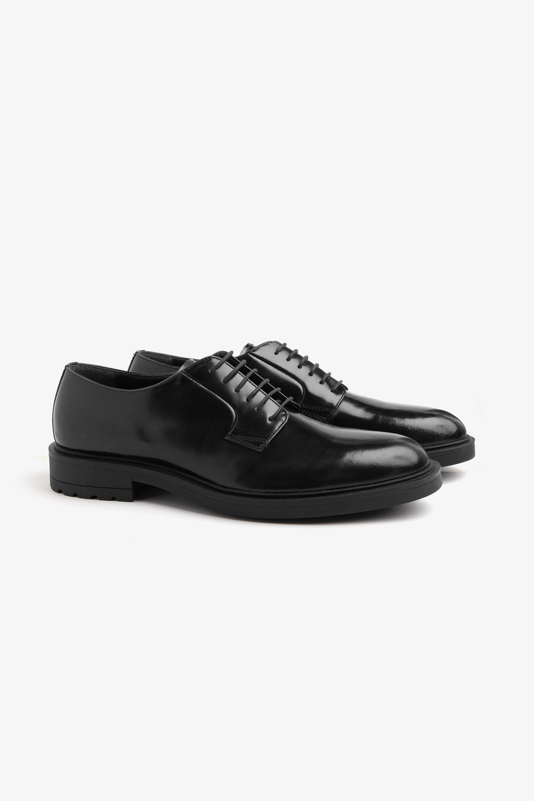 Scarpa classica derby nera Crepe Sole Derby Shoes