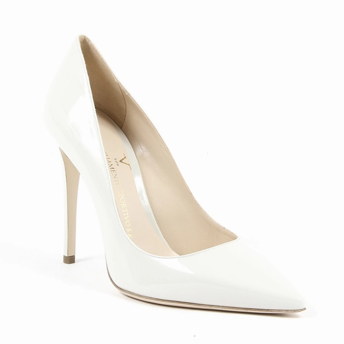V 1969 Italia Womens Pump White ESTER High Arch Support Heels
