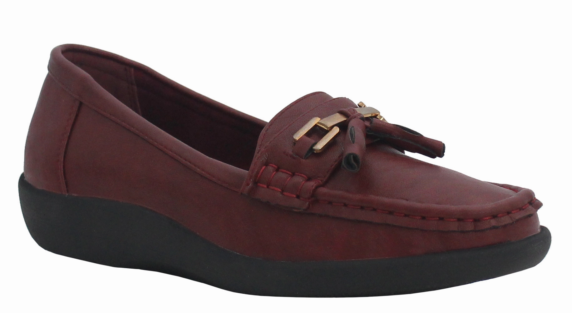 Womens Ladies Casual Slip On Flat Tassel Moccasin Loafers Work Pumps Shoes Designer Chunky Loafers