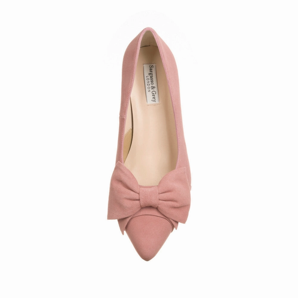 Lori Extra-Wide Fit Court Shoe  Peony Pink Suede High Heel Boots And Jeans