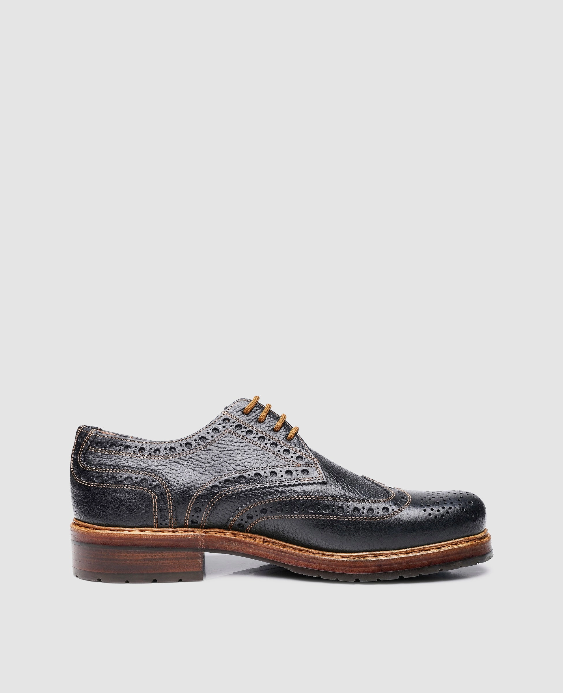 Rio Full Brogue AZ - Black Brogues Schuhe