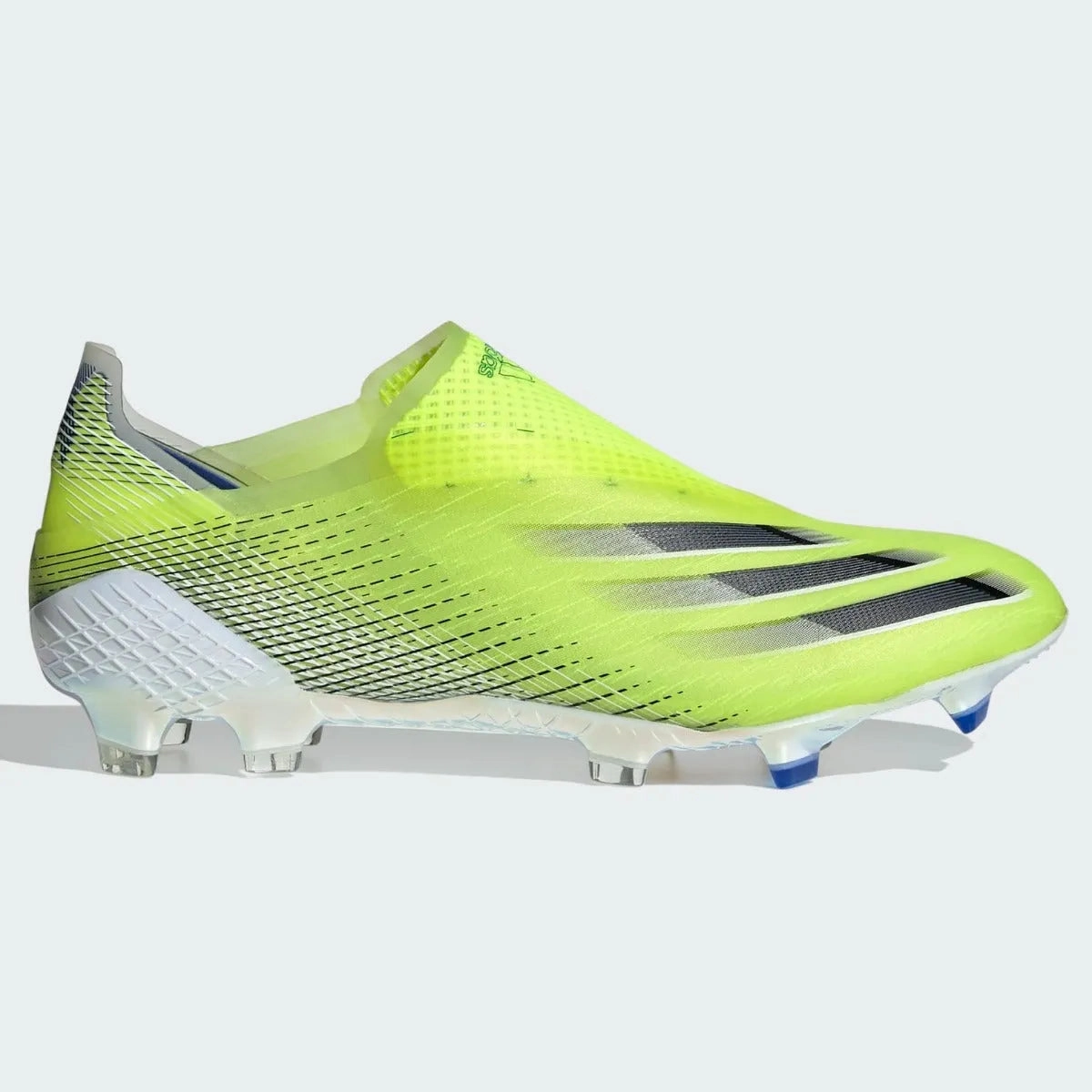 Knitted Soccer Cleats Adidas X Ghosted   FG - Volt