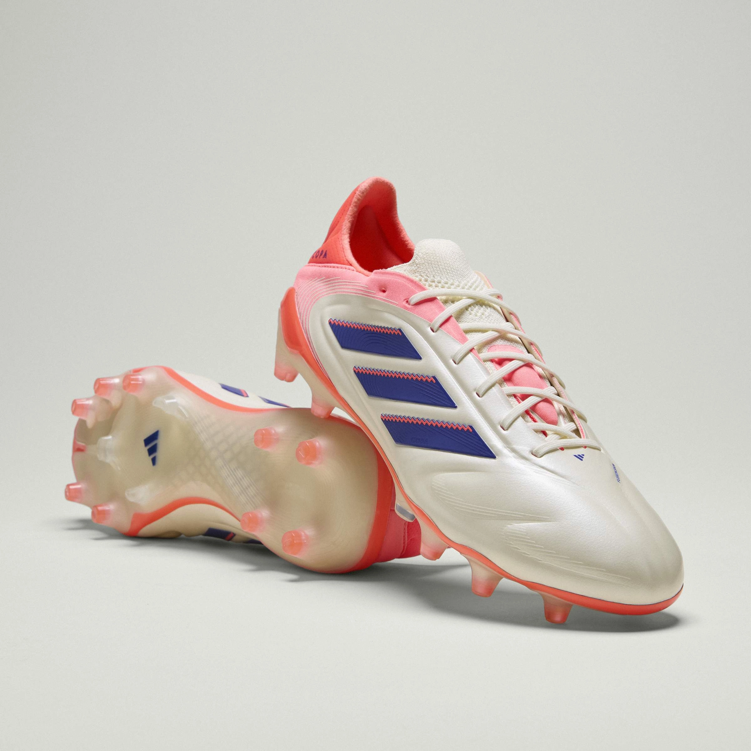 Type Of Soccer Cleats adidas Copa Pure III Elite FG Men's Soccer Cleats - White/Blue/Orange