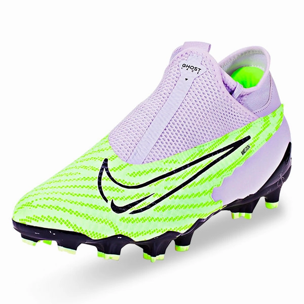 Nike Phantom GX Academy DF FG/MG Soccer Cleats (Barely Volt/Gridiron-Barely Grape) Soccer Cleat Calendar