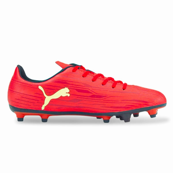 Best Affordable Soccer Cleats Puma Rapido III FG/AG Soccer Cleats (Red/Fresh Yellow/Chili Pepper)