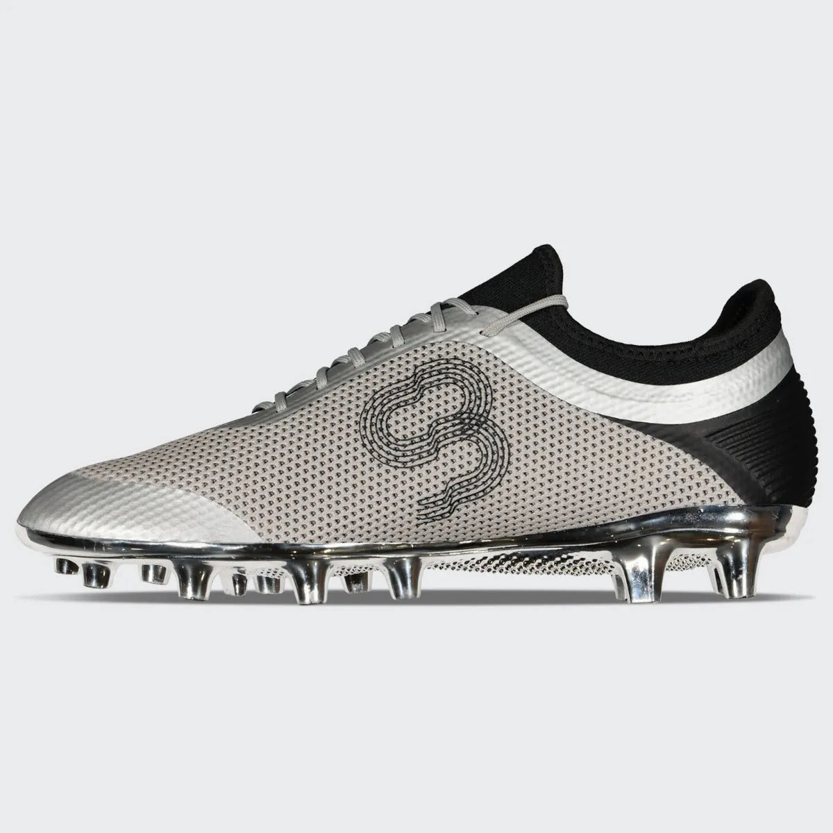 Charly Genesis APG FG - Platinum-Silver Soccer Cleats Size 2