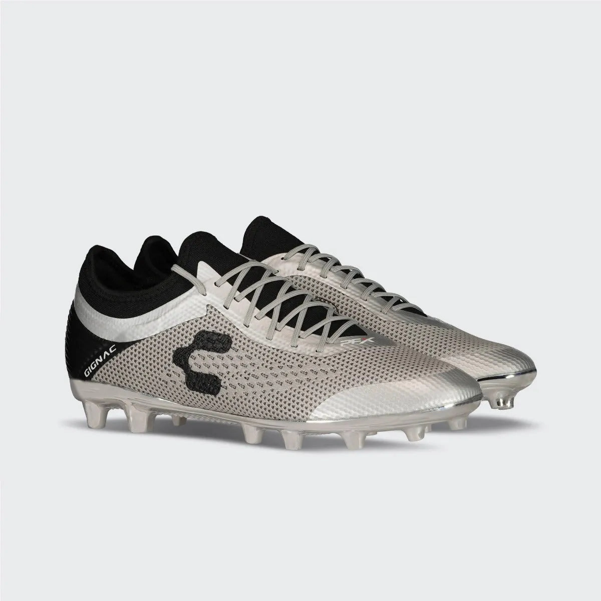 Charly Genesis APG FG - Platinum-Silver Soccer Ball With Cleats