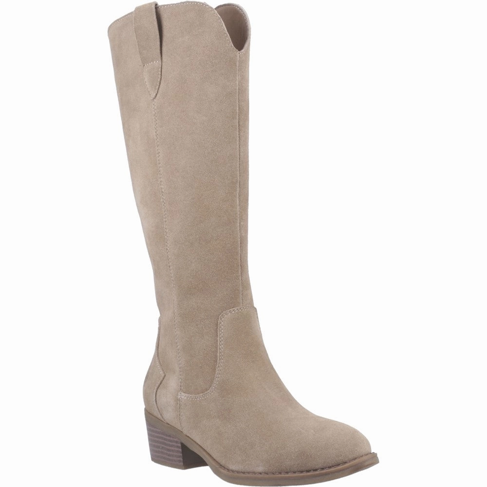Jeni Knee High Boots Taupe Isabella Long Boots