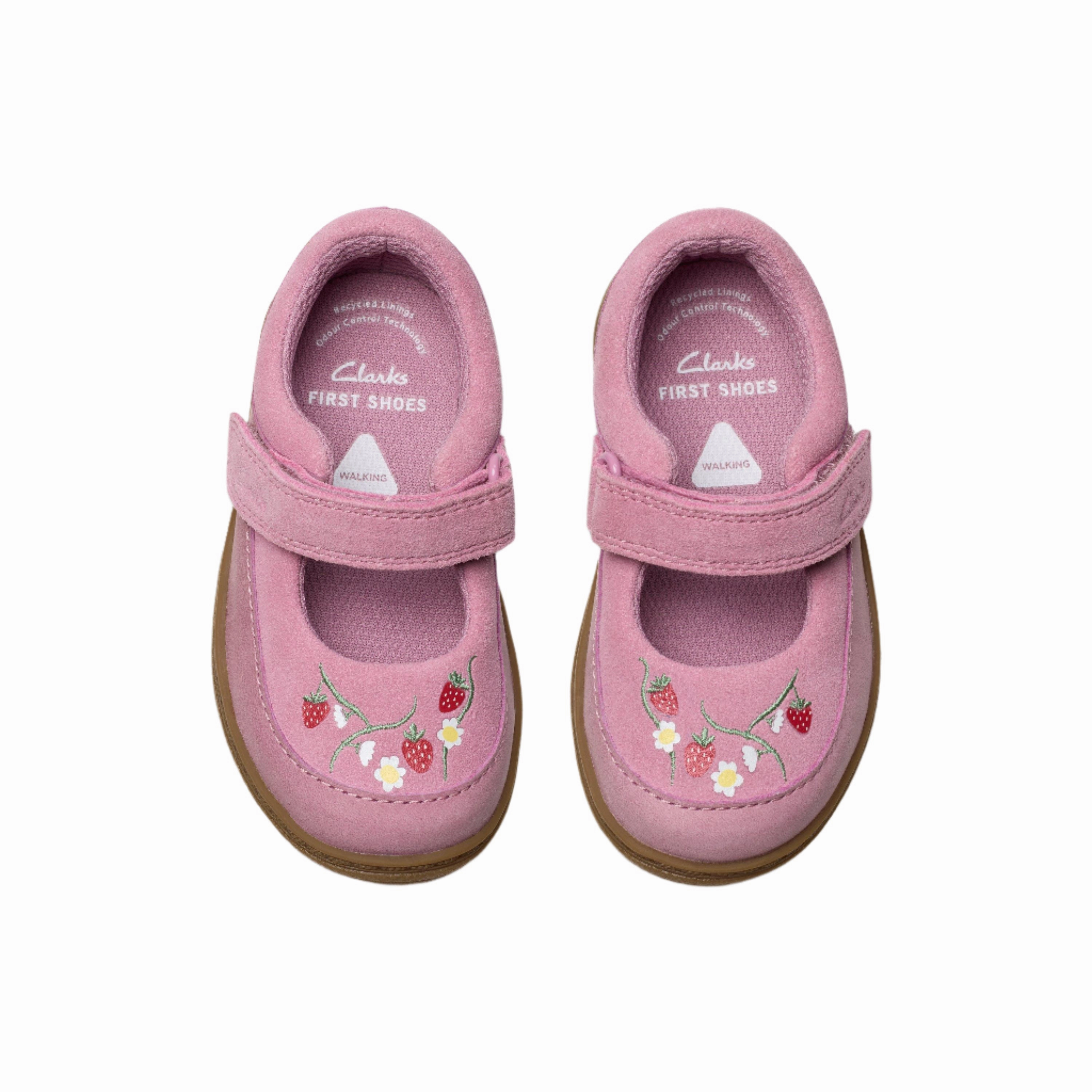 Clarks Girls Shoe Flash Berry T Dusty Pink Pole Climbing Shoes