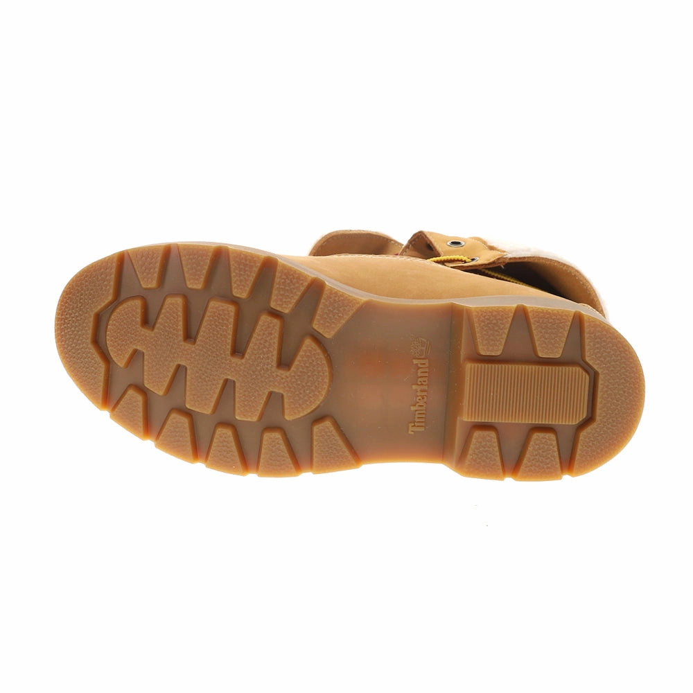 Linden Woods Mid Waterproof Fold Down Round Toe Lace Up Boots Vice Waterproof Riding Shoes