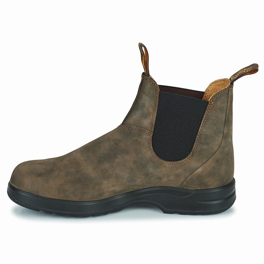 Pryle House Check & Leather Ankle Boots Blundstone 2056 Water-Resistant Leather Unisex Chelsea Boots