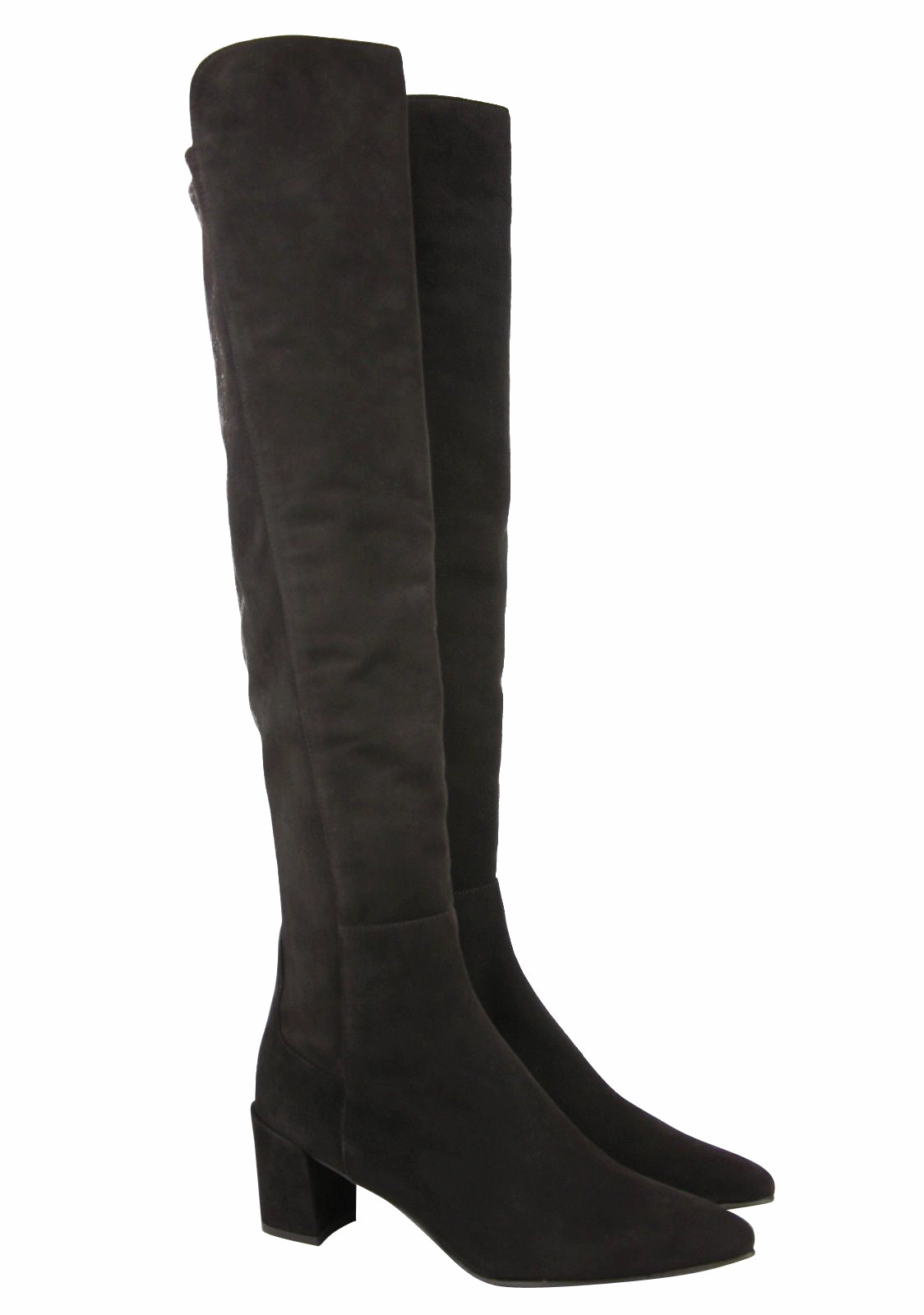 Stuart Weitzman Women's Allwayhunk  Cola Suede Over-The-Knee Boot Anderson Bean Rattlesnake Boots