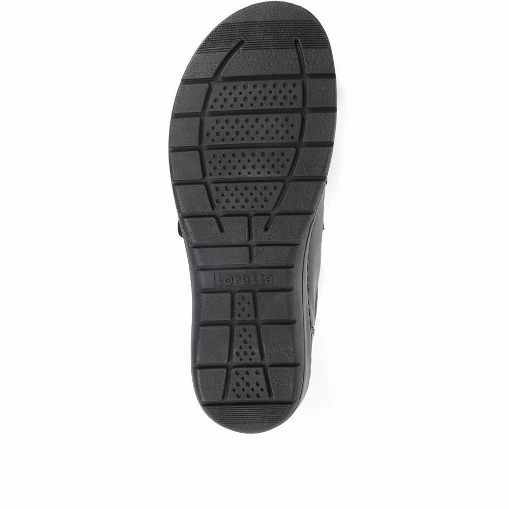 La Sportiva Climbing Shoes Size Extra-Wide Fit Adjustable Shoes - LEANNE / 320 188 - Black