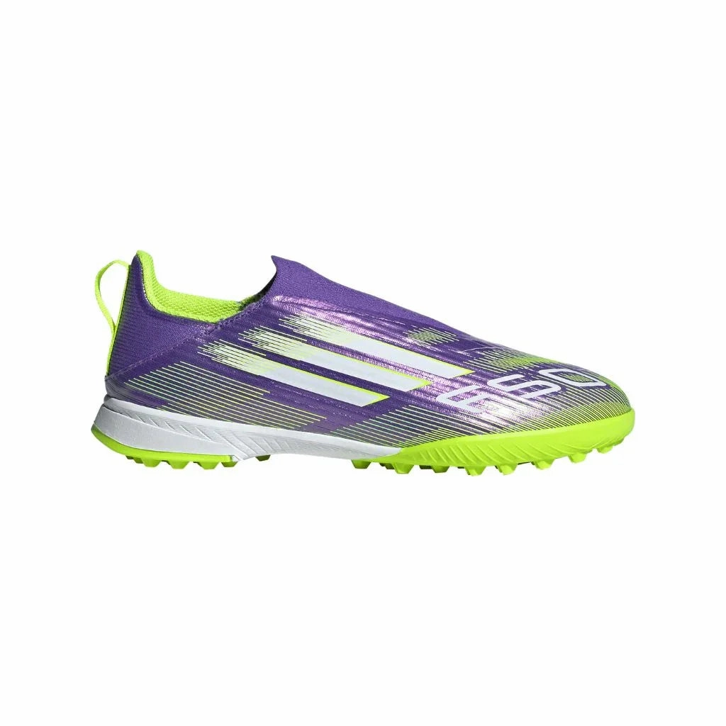 Adidas Game Court Tennis Shoe F50 League Laceless Junior Turf Soccer Shoes