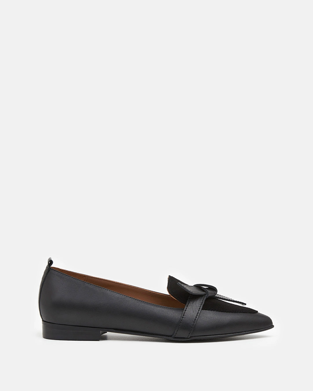 Ally Leather/Suede Black Wedding Suit Loafers