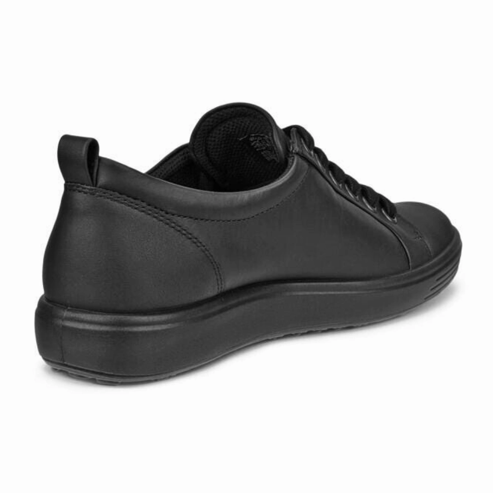 Ecco Soft 7 GTX Black Leather Sneaker (Women's) Leather Waterproof Walking Shoes