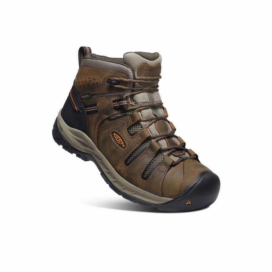 Best Snow Boots For Hiking Men's Flint II Waterproof Mid (Soft Toe)  |  Black Olive/Brindle