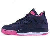 Alabama Nike Shoes Men's Jordan 4 GS Basketball Shoes - Denim Violet