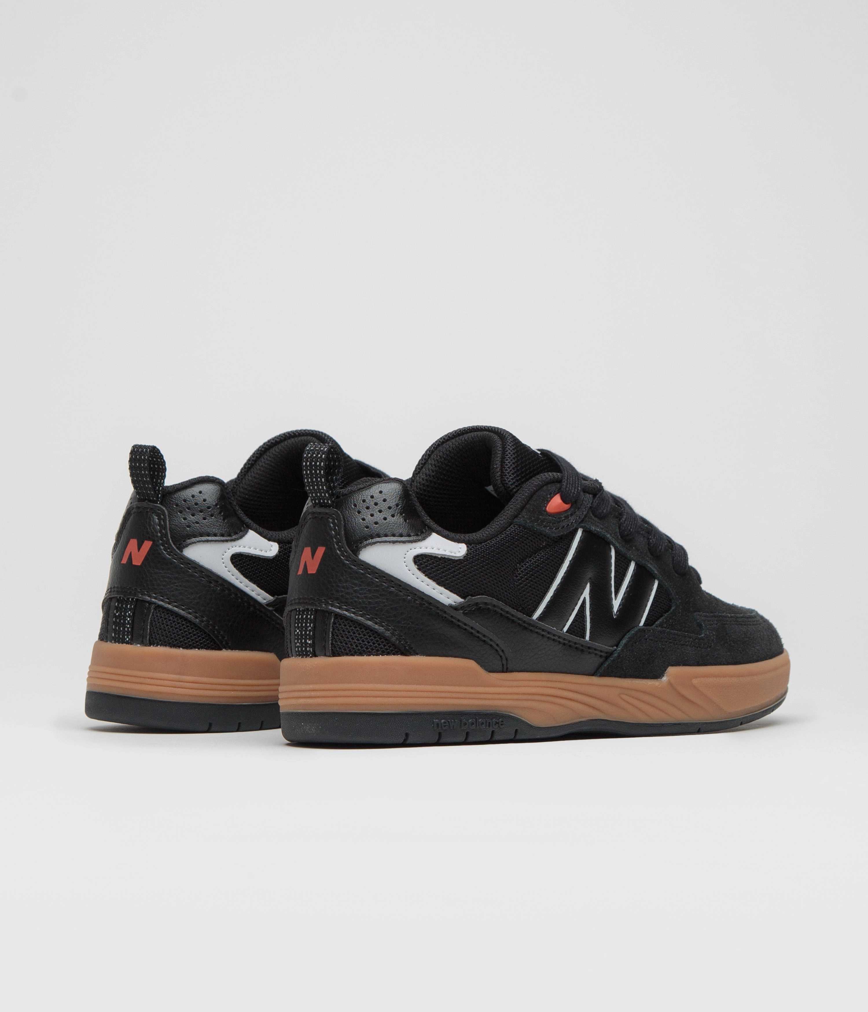 New Balance Numeric 808 Lite Tiago Lemos Shoes - Black / Gum / White 475 New Balance