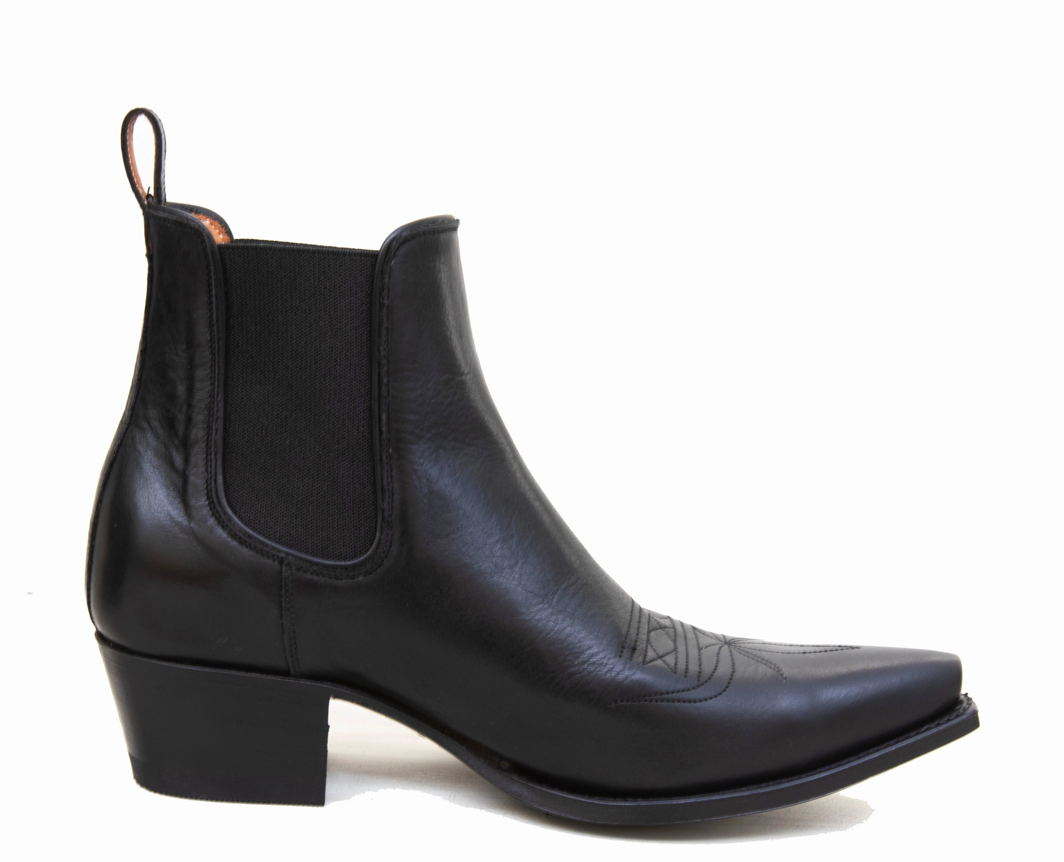 Gardening Ankle Boots Black Leather Ankle Boots