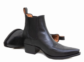 Black Leather Ankle Boots Low Heel Suede Ankle Boots