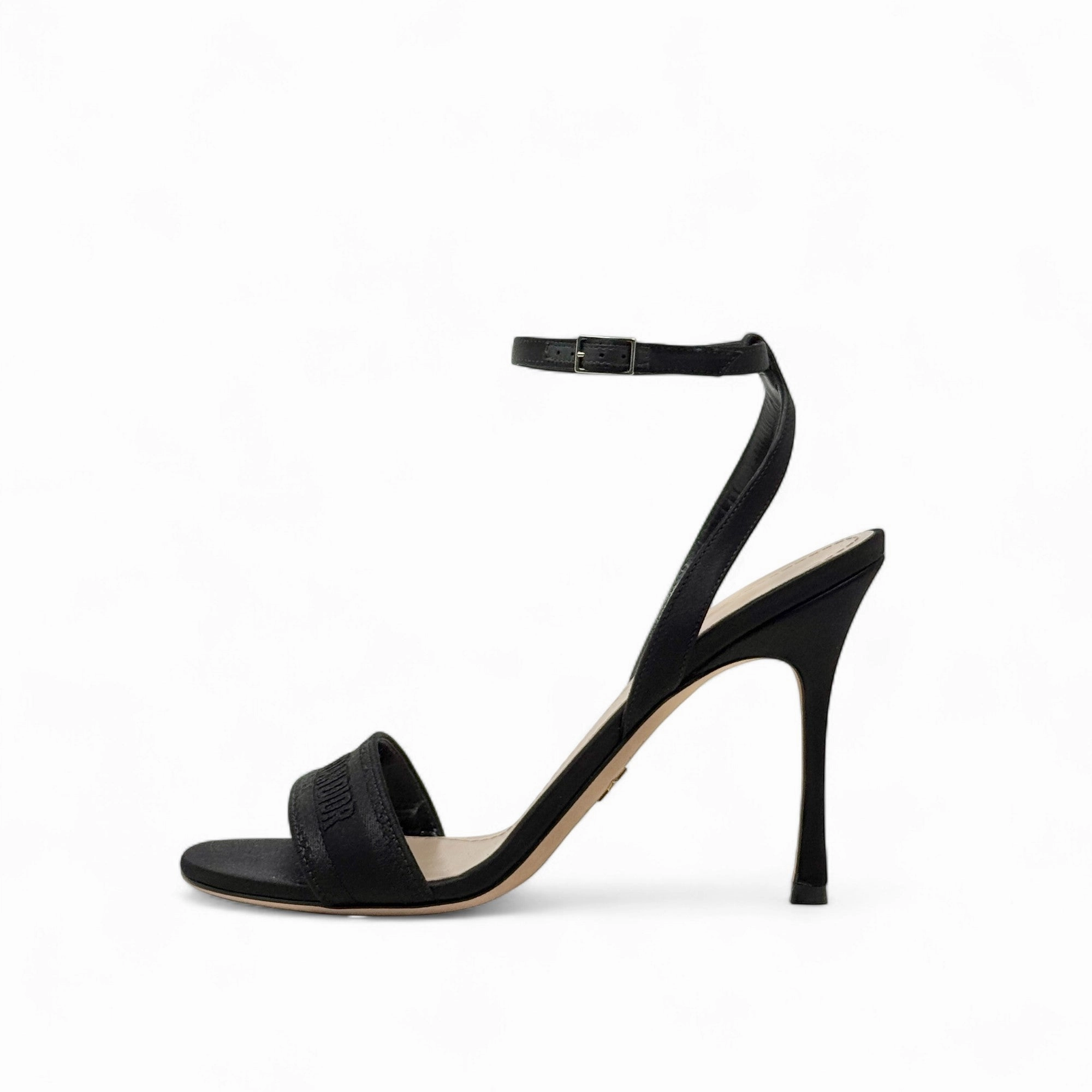 Dior Black Satin Dway Heels 40 High Heels Reviews