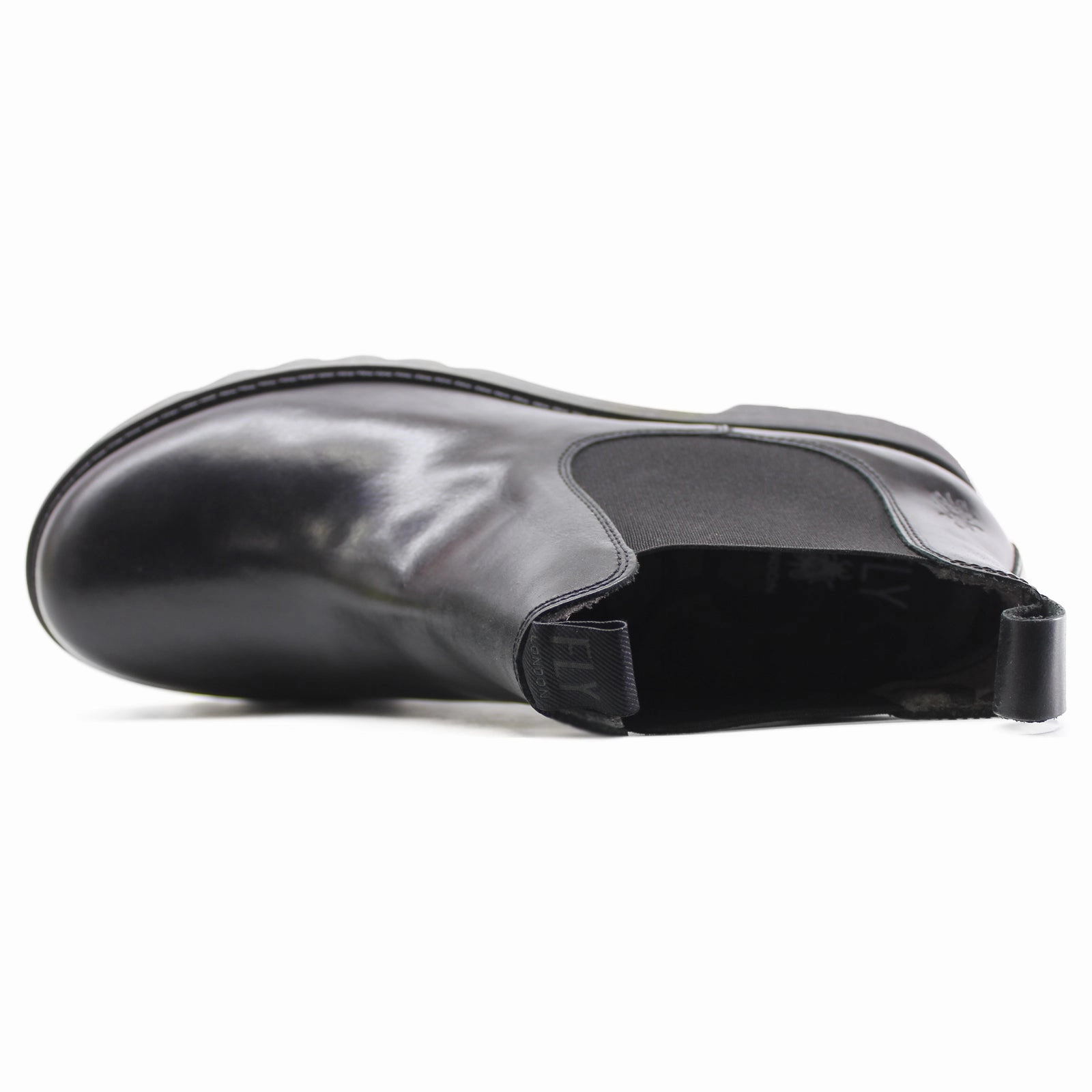 Fly London RIKA894FLY Rug Leather Women's Mid Calf Black Boots Cowboy Boots Wedding