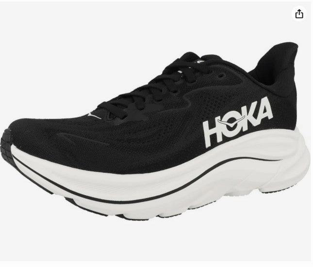Running Shoe Store San Francisco Hoka Clifton 10 cushioned Runing Shoe For Women Black/White