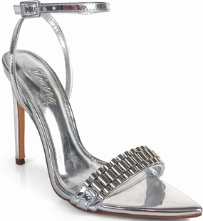 High Heel Chucks Metallic Pointy Toe Stiletto Heel