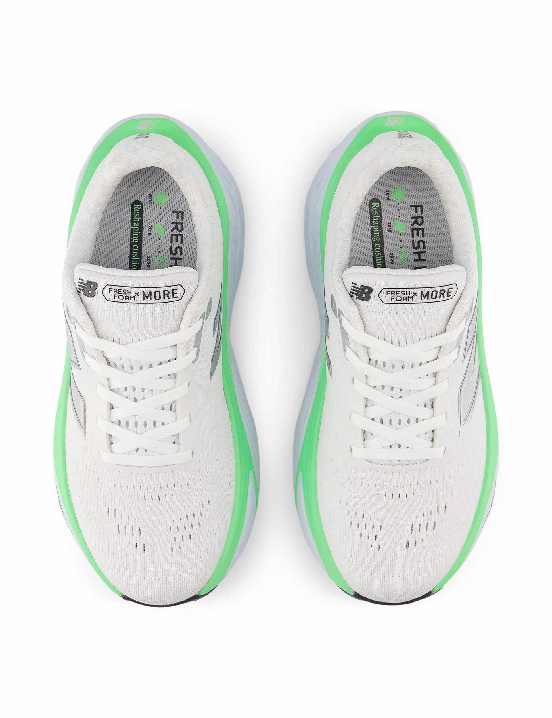 Fresh Foam X More v5 Shoes - White/Ice Blue/Electric Jade New Balance 9060 Bodega Age Of Discovery