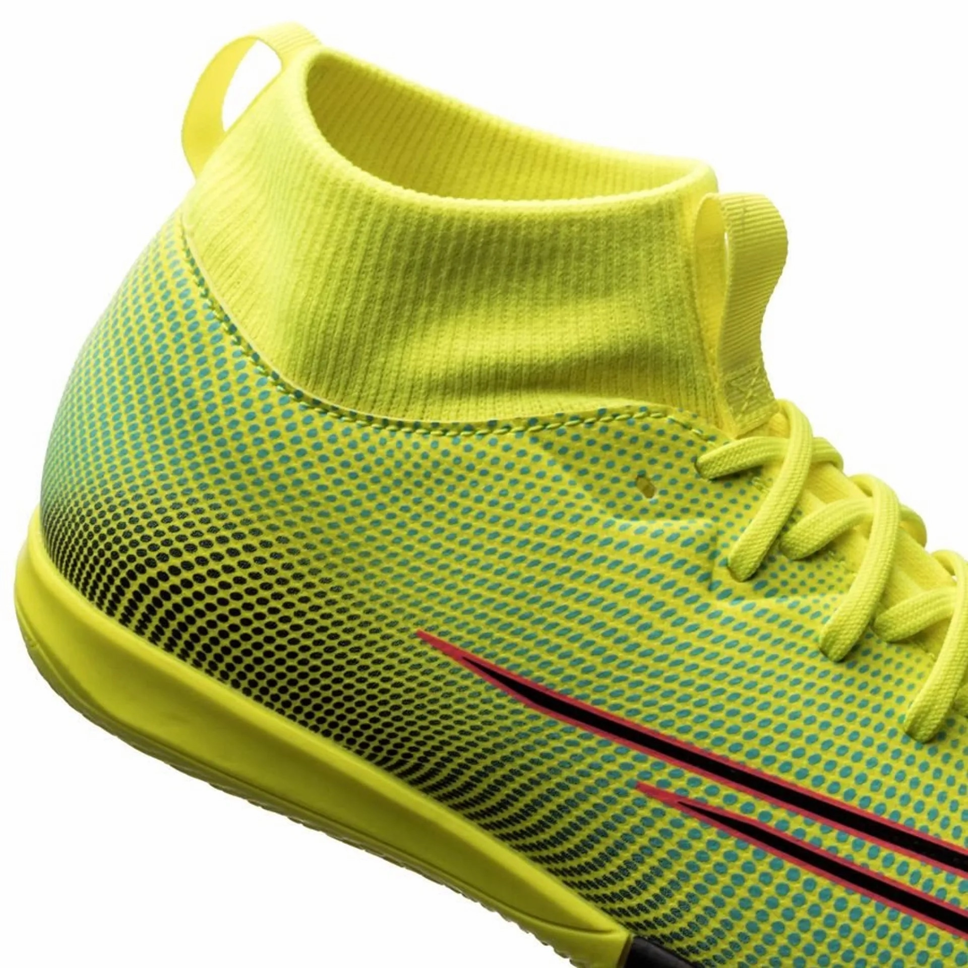 Nike JR Superfly 7 Academy IC Indoor Soccer Shoes - Lemon Venom/Black/Aurora Green Foamposite Nike Shoes