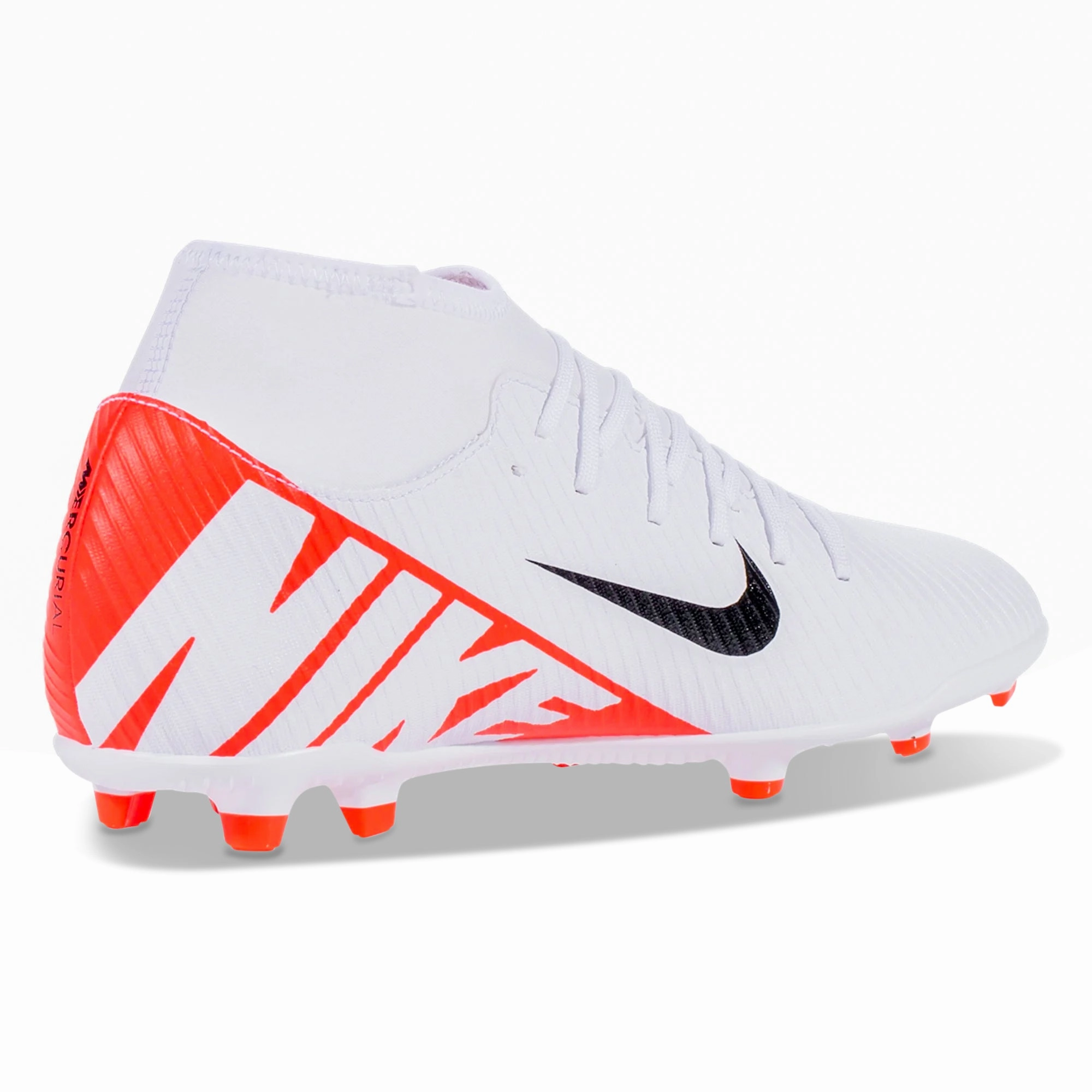 Nike Zoom Superfly 9 Club FG/MG Soccer Cleats (Bright Crimson/White-Black) Grass Cleats For Soccer