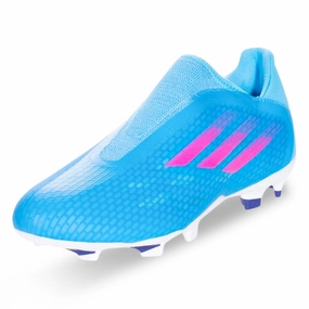 Air Soccer Cleats adidas X Speedflow .3 LL Firm Ground Soccer Cleats (Sky Rush/Team Shock)