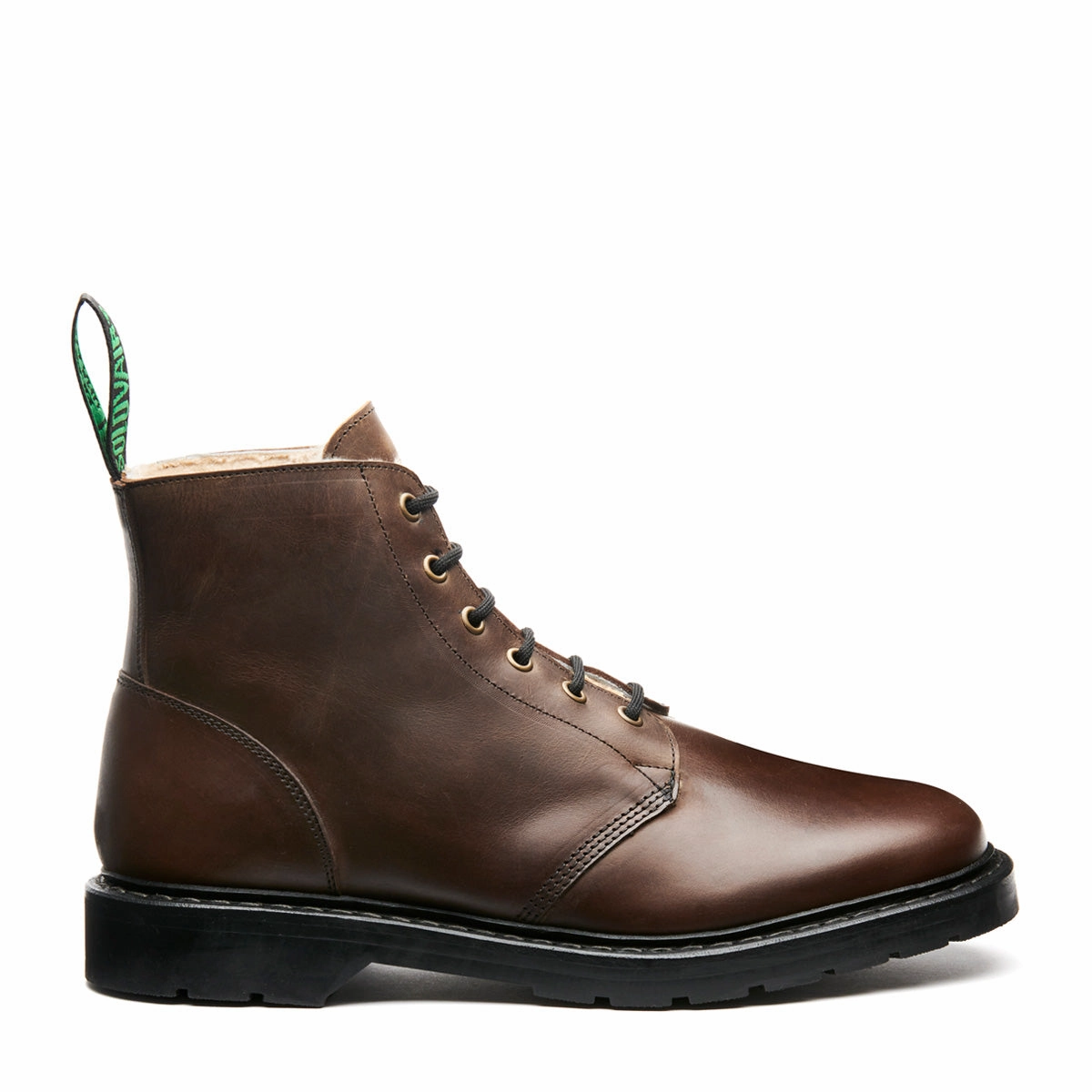 Gaucho Crazy Horse Shearling Lined 6 Eye Astronaut Boot Lace Up Boot Shoes