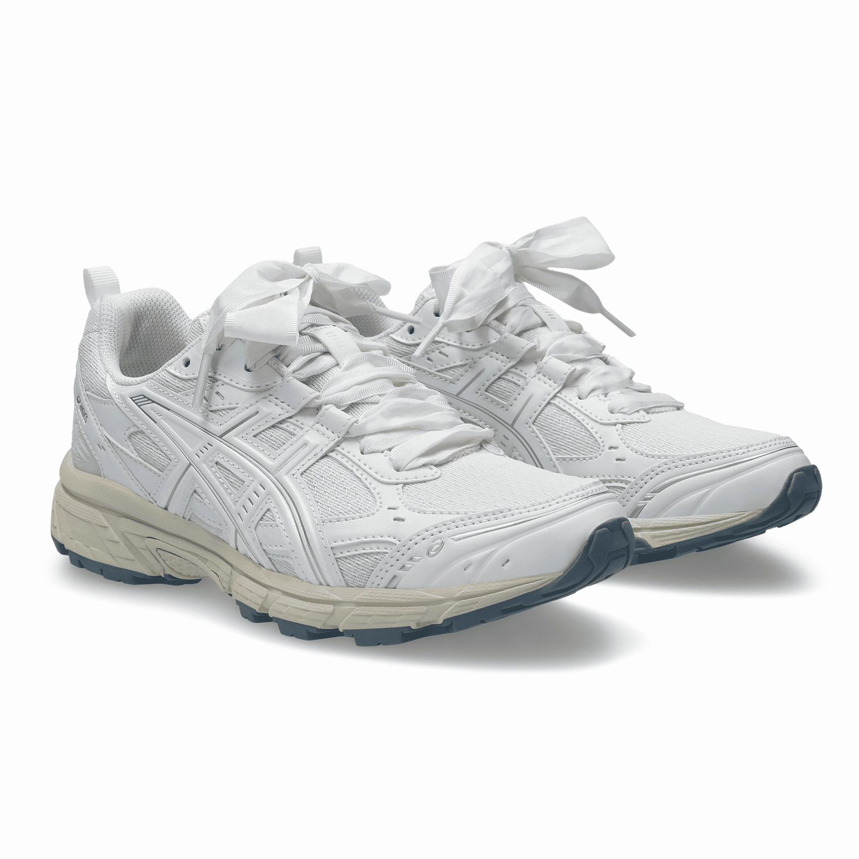 Gel-Nunobiki White Pure Silver Cross Country Trail Running Shoes