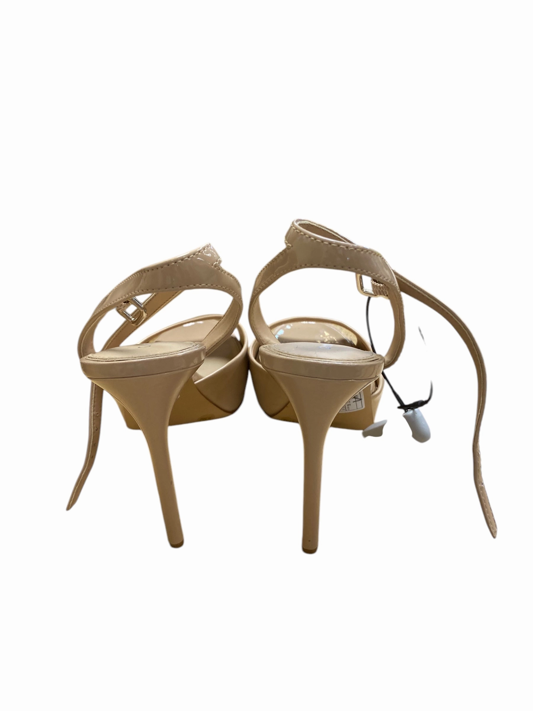 Gold High Heels Size 11 Shoes Heels Stiletto By Gianni Bini In Tan, Size: 9.5