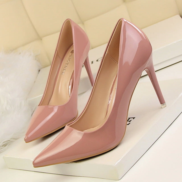 Women Pumps Sexy High Heels Office Heel Shoes Woman 2018 Summer Pumps Shoes Pointed Toe Fashion Word Shoes Famale