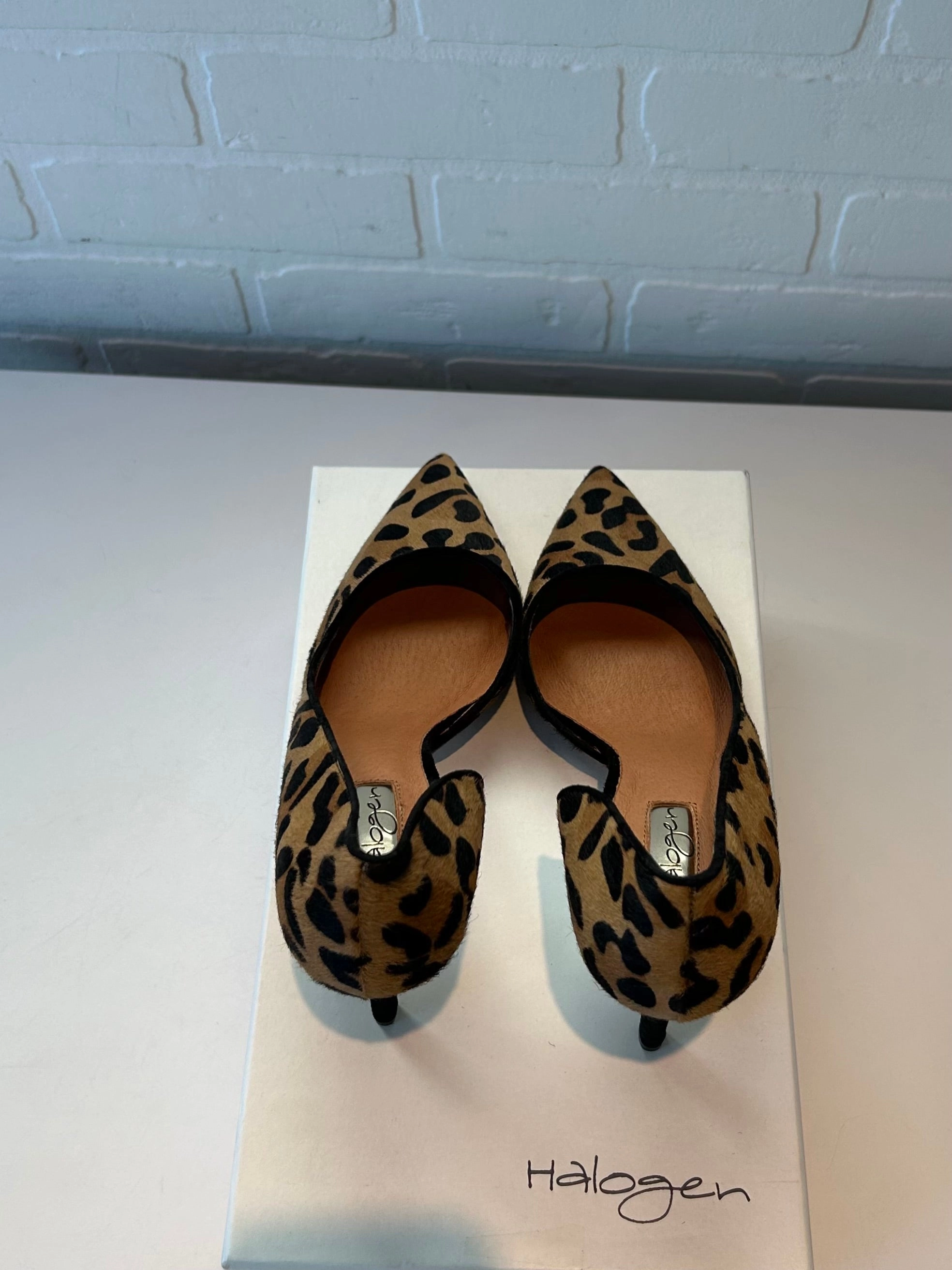 Bridal Shoes Platform Heels Shoes Heels Stiletto By Halogen In Animal Print, Size: 8.5