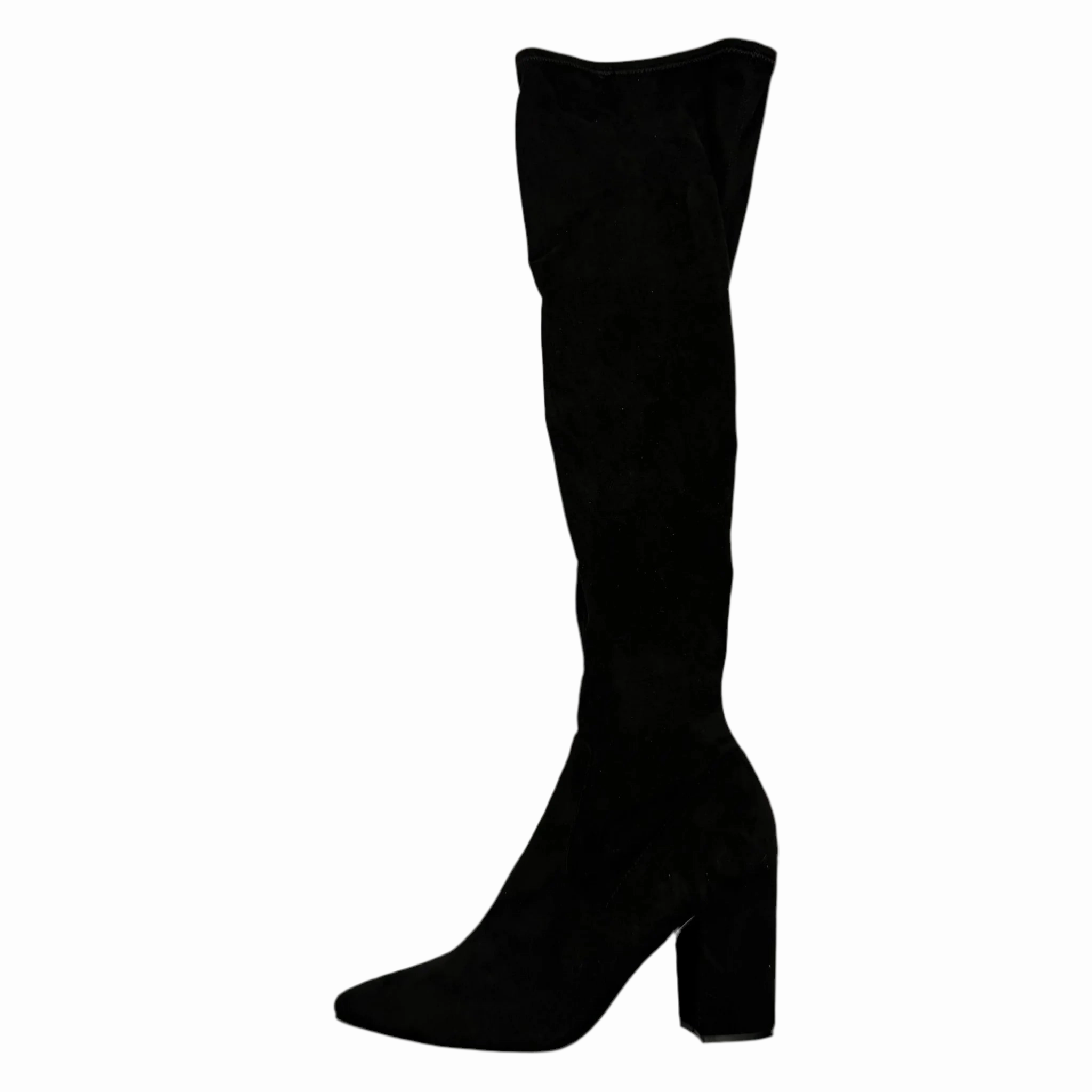 Boots Over-the-knee Heels By Steve Madden In Black, Size: 10 Knee High Boots For Short Legs