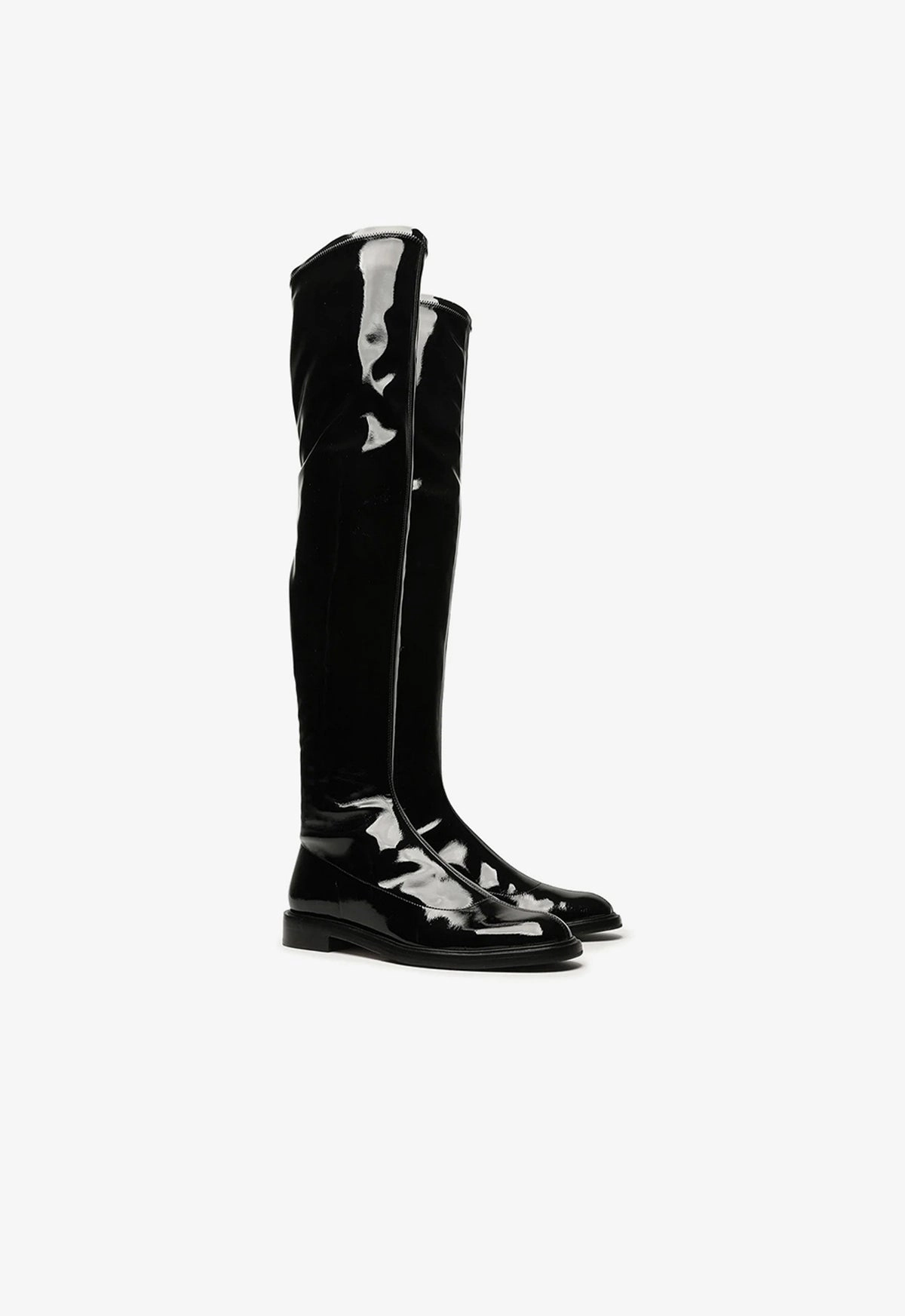 Winter Boots For Sale Kaolin Over the Knee Patent Leather  Boot